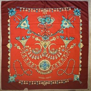 Hermes silk scarf,made in france.